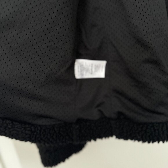 Eddie Bauer Shearling fleec jacket hood black - Picture 3 of 5